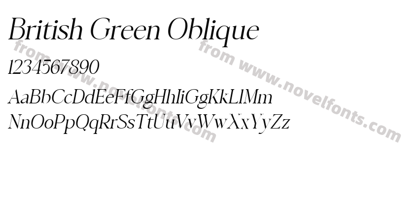 British Green ObliquePreview