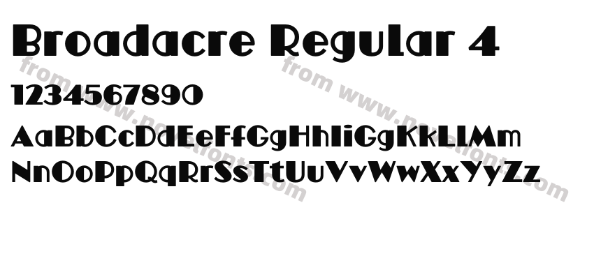 Broadacre Regular 4Preview