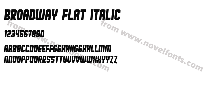 Broadway Flat ItalicPreview