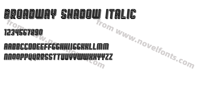 Broadway Shadow ItalicPreview