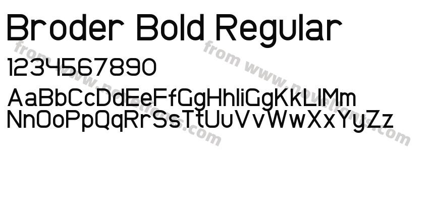 Broder Bold RegularPreview