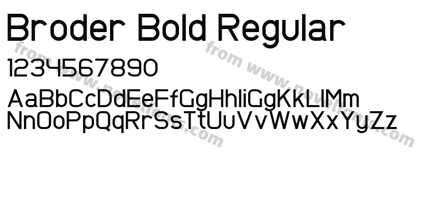 Broder Bold RegularPreview