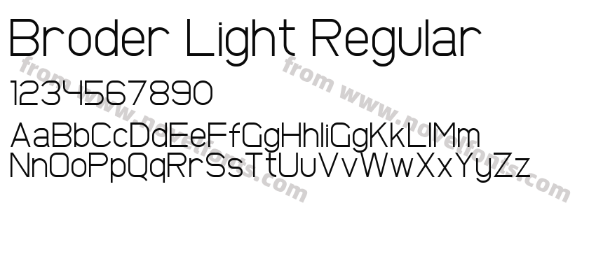 Broder Light RegularPreview
