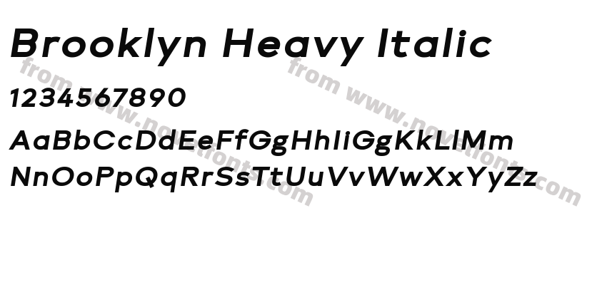 Brooklyn Heavy ItalicPreview
