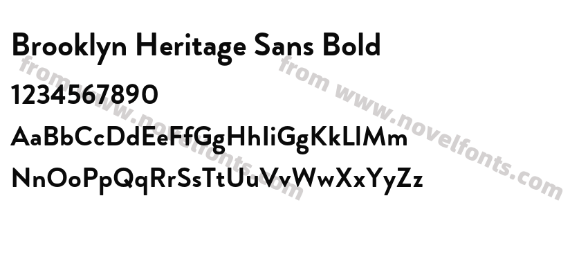 Brooklyn Heritage Sans BoldPreview