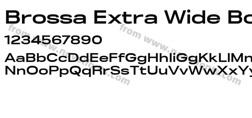 Brossa Extra Wide BoldPreview