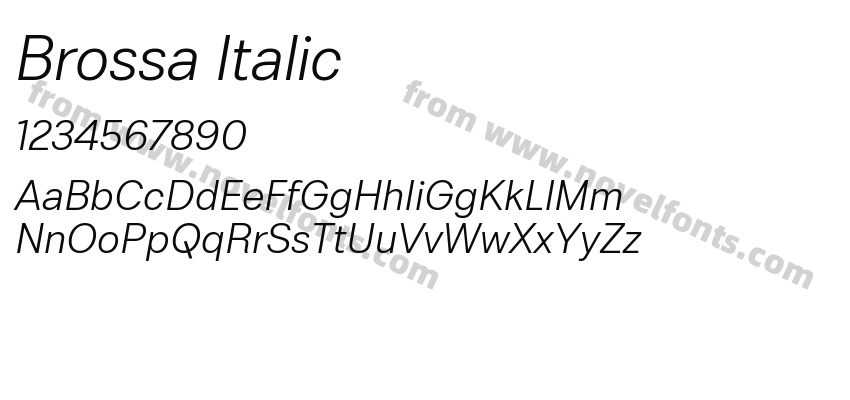 Brossa ItalicPreview