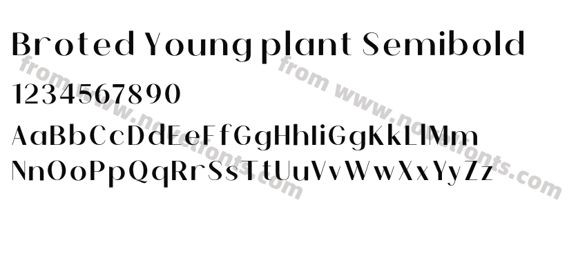 Broted Young plant SemiboldPreview