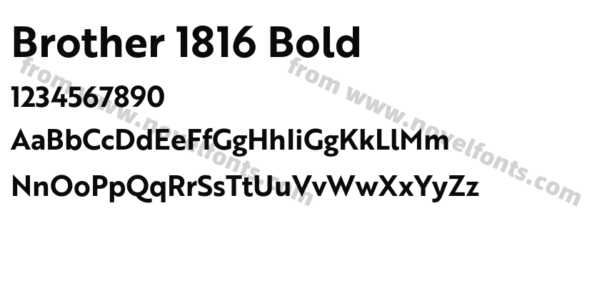 Brother 1816 BoldPreview