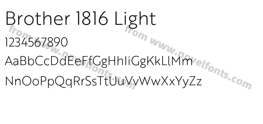 Brother 1816 LightPreview
