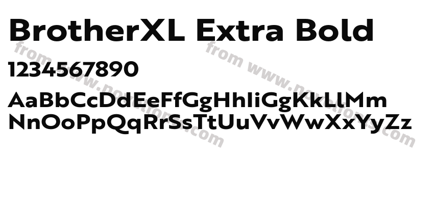 BrotherXL Extra BoldPreview