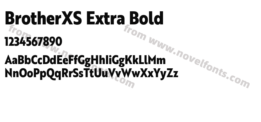 BrotherXS Extra BoldPreview