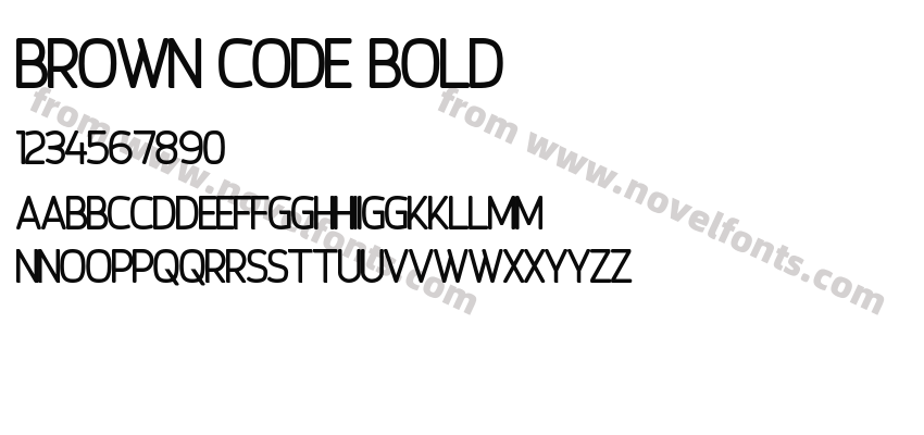 Brown Code BoldPreview