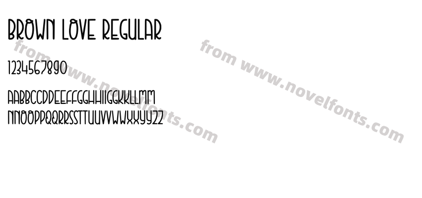 Brown Love RegularPreview