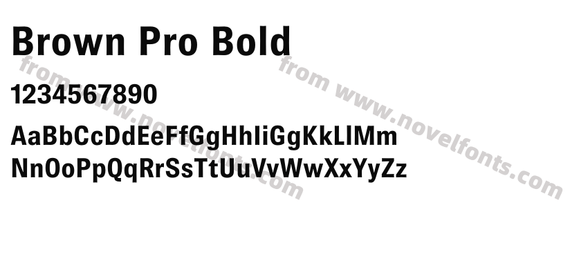 Brown Pro BoldPreview
