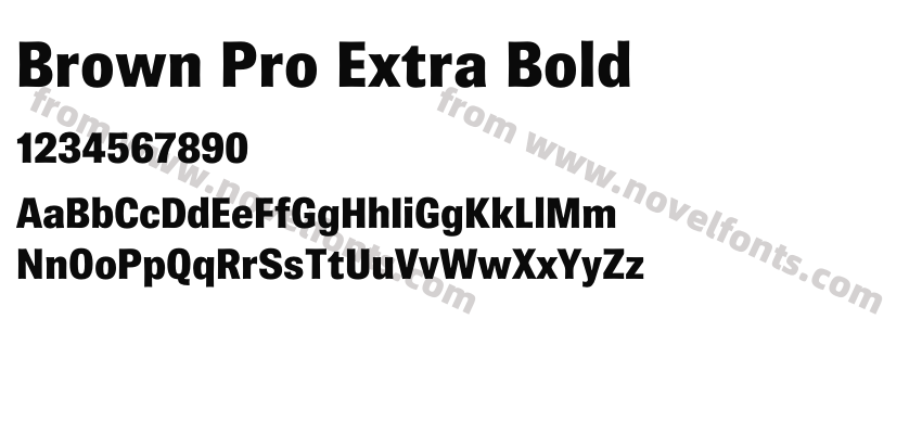 Brown Pro Extra BoldPreview