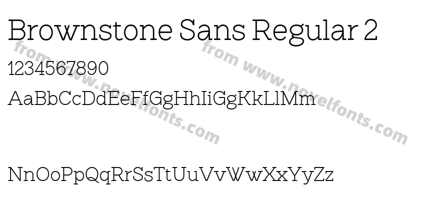 Brownstone Sans Regular 2Preview