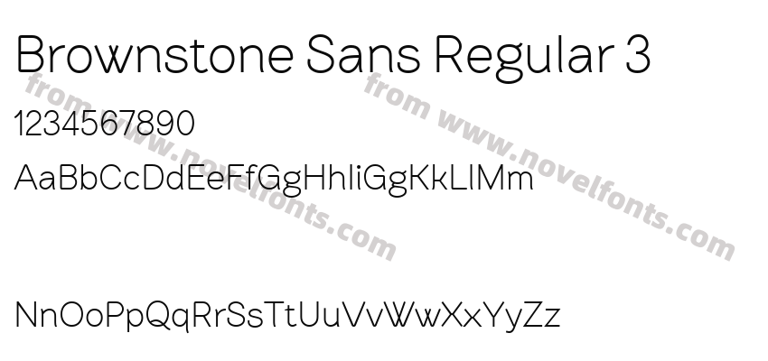 Brownstone Sans Regular 3Preview