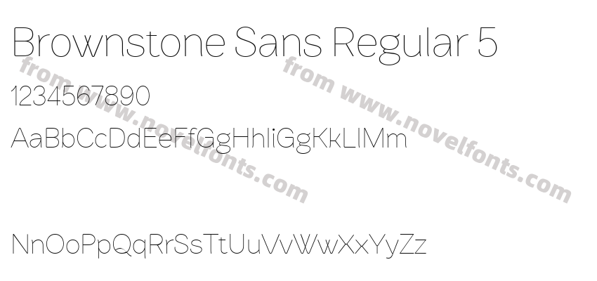 Brownstone Sans Regular 5Preview