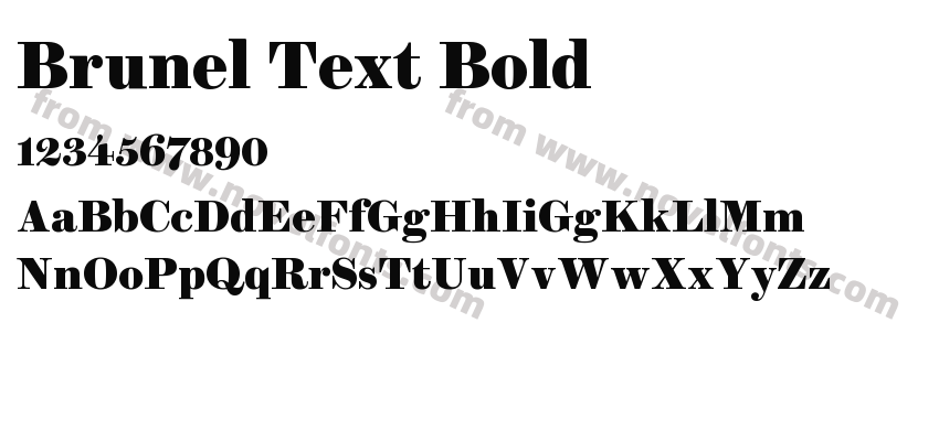 Brunel Text BoldPreview