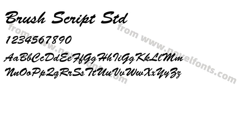 Brush Script StdPreview