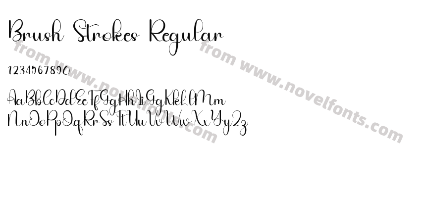 Brush Strokes RegularPreview