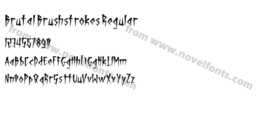 Brutal Brushstrokes RegularPreview