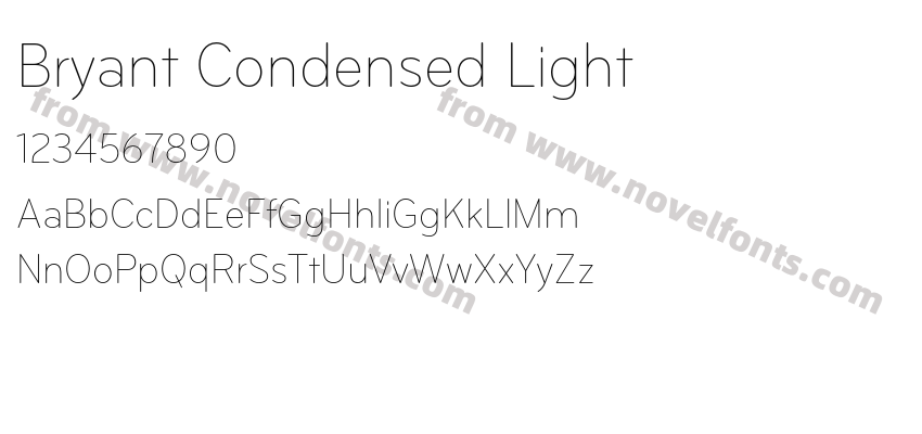 Bryant Condensed LightPreview