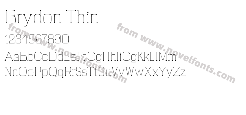 Brydon ThinPreview