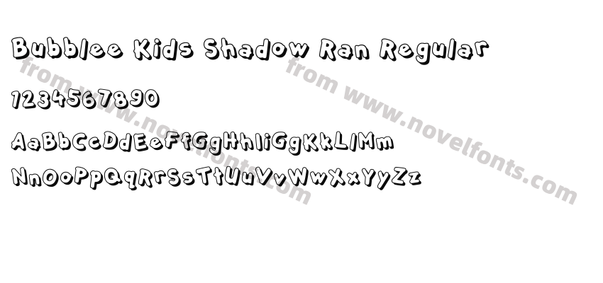 Bubblee Kids Shadow Ran RegularPreview