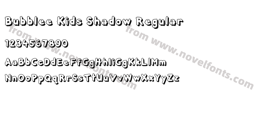 Bubblee Kids Shadow RegularPreview
