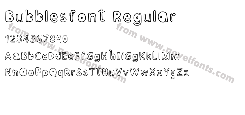 Bubblesfont RegularPreview