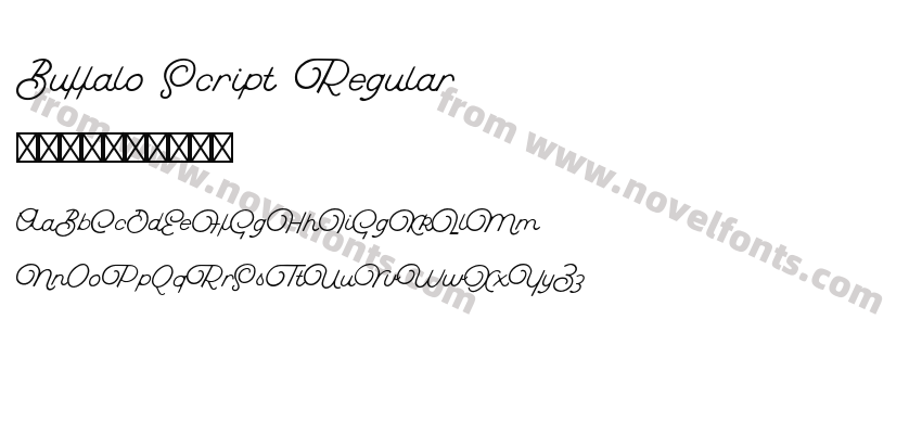 Buffalo Script RegularPreview