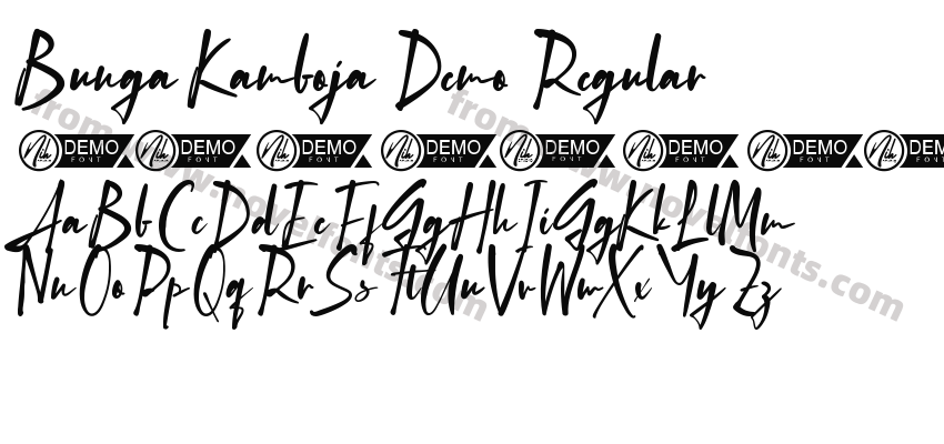 Bunga Kamboja Demo RegularPreview
