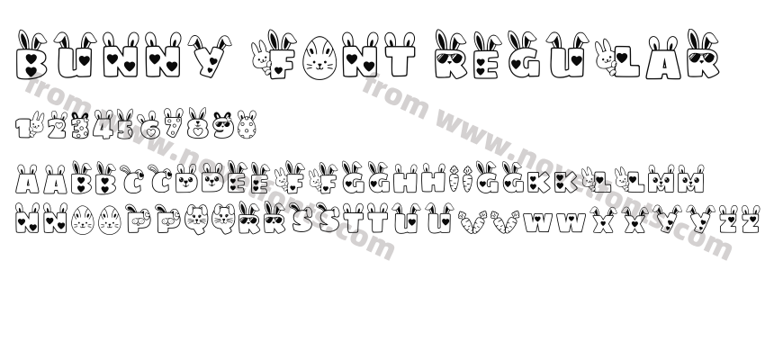Bunny Font RegularPreview