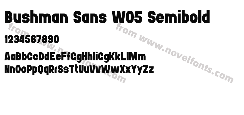 Bushman Sans W05 SemiboldPreview