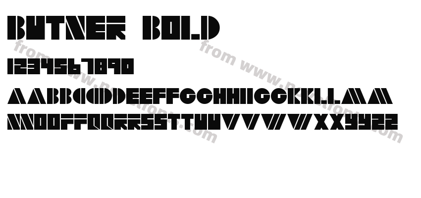 Butner BoldPreview