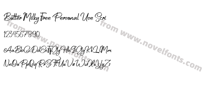 Butter Milky Free Personal Use ScriPreview