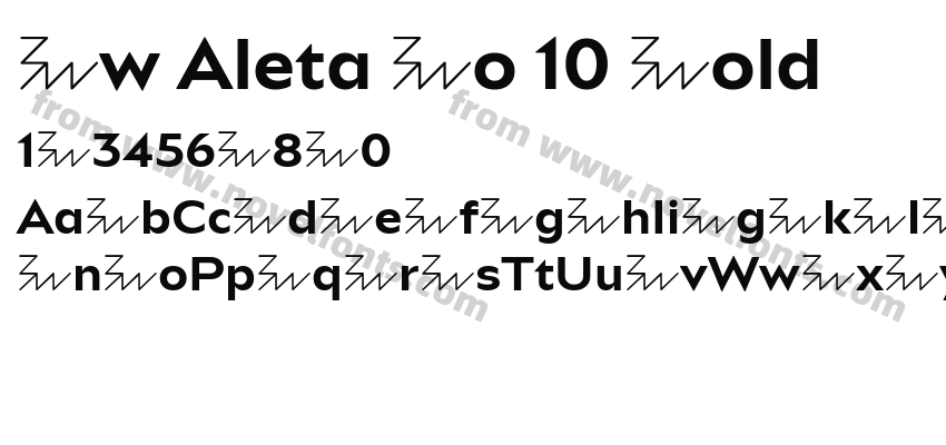 Bw Aleta No 10 BoldPreview
