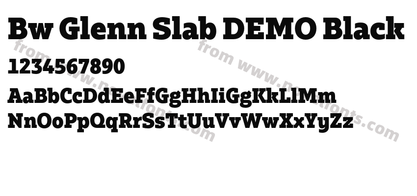 Bw Glenn Slab DEMO BlackPreview