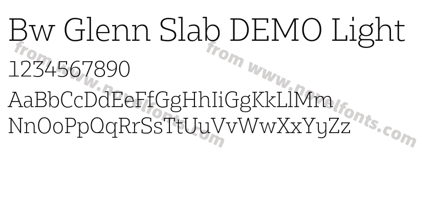 Bw Glenn Slab DEMO LightPreview