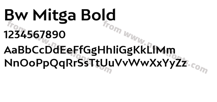Bw Mitga BoldPreview