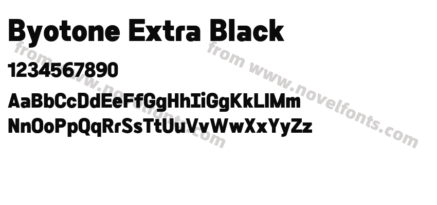 Byotone Extra BlackPreview