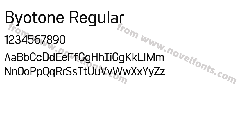 Byotone RegularPreview