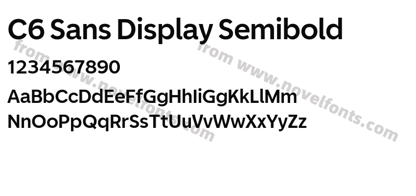 C6 Sans Display SemiboldPreview