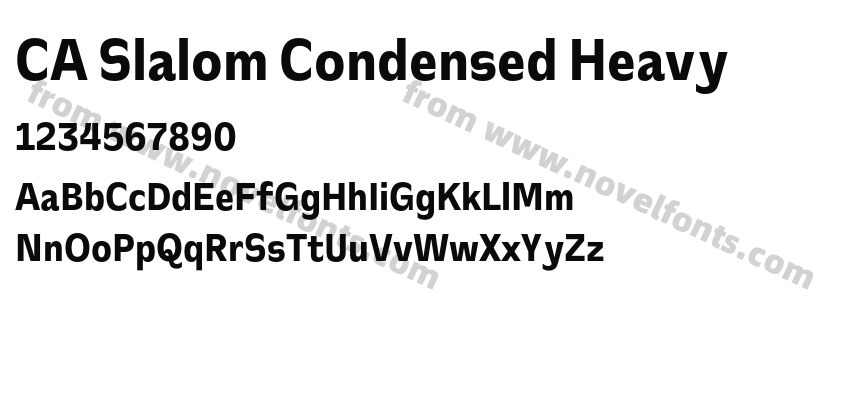 CA Slalom Condensed HeavyPreview
