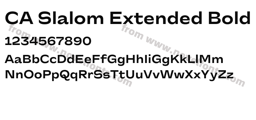 CA Slalom Extended BoldPreview