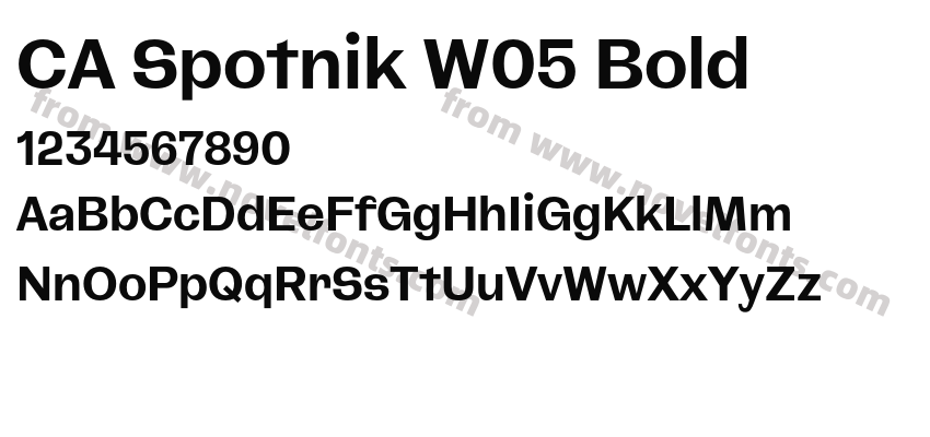 CA Spotnik W05 BoldPreview