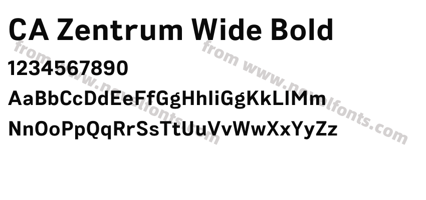 CA Zentrum Wide BoldPreview