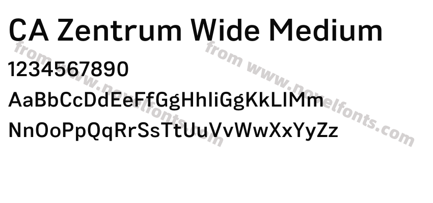 CA Zentrum Wide MediumPreview